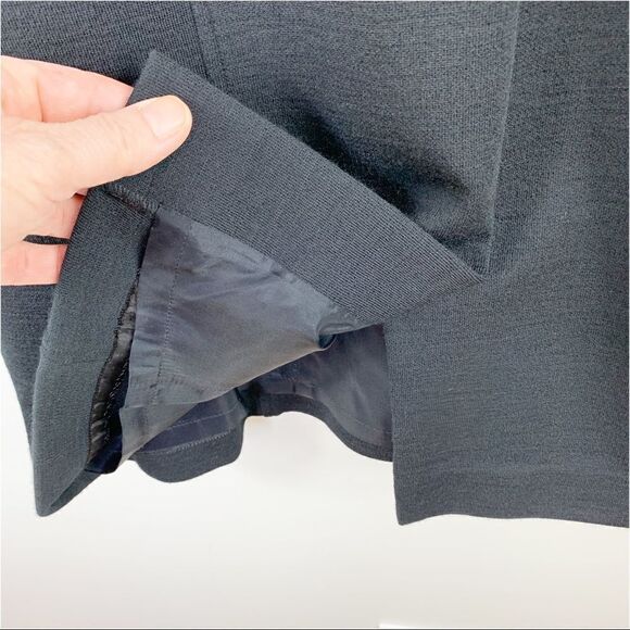 Ricki Freeman for Teri Jon Red/Black Wool Color Block Wool Sheath Career Dress - Picture 10 of 12